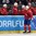 OSTRAVA, CZECH REPUBLIC - MAY 9: Norway's Ken Andre Olimb #40 high fives the bench after scoring Team Norway's first goal of the game during preliminary round action at the 2015 IIHF Ice Hockey World Championship. (Photo by Richard Wolowicz/HHOF-IIHF Images)

